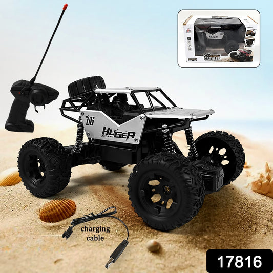 17816   118 Scale Rock Crawler Monster Rc Truck All Terrain Stunt Racing Car Rechargeable Indoor Outdoor Toy Car