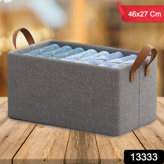 Cloth Storage Baskets Closet Storage Bins Canvas Fabric Storage Basket For Shelves Basket Organizers For Shelf Storage Bins For Clothes (4827 Cm)