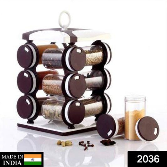 Spice Jar Set - Food Grade Plastic 12pcs Spice Jar