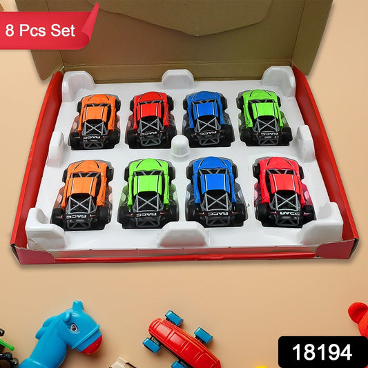 Mini Pull Back Racing Car Widely Used By Kids  Children  (8 Pcs Set  Mix Color)